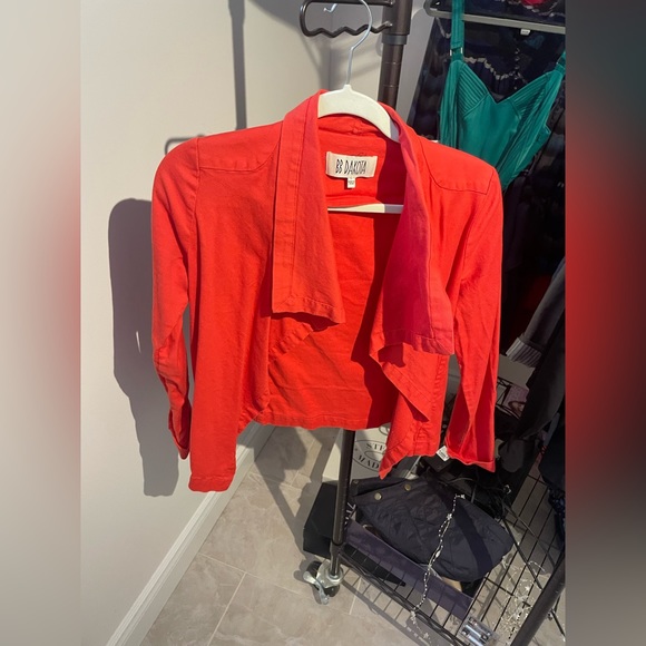 BB Dakota, size small, cropped red relaxed blazer - Picture 2 of 5